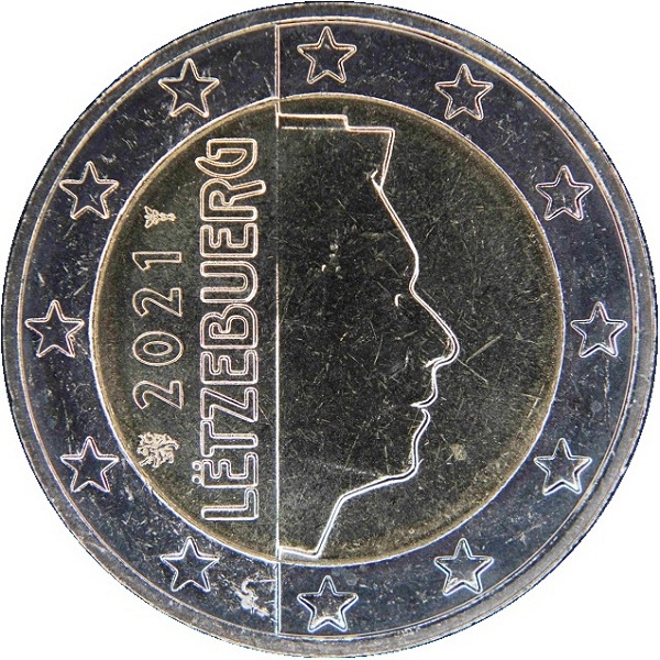 Люксембург 2 Евро (2021) KM#