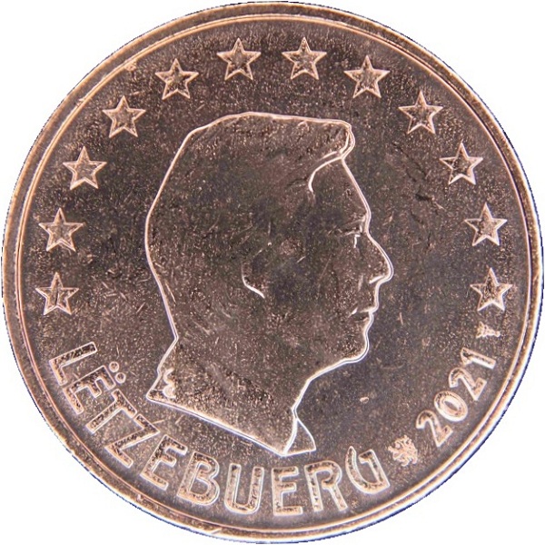 Люксембург 5 Евро цент (2021) KM#