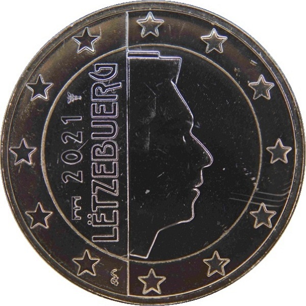 Люксембург 1 Евро (2021) MSB KM#
