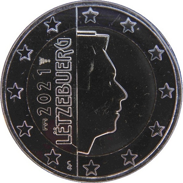 Люксембург 2 Евро (2021) MSB KM#