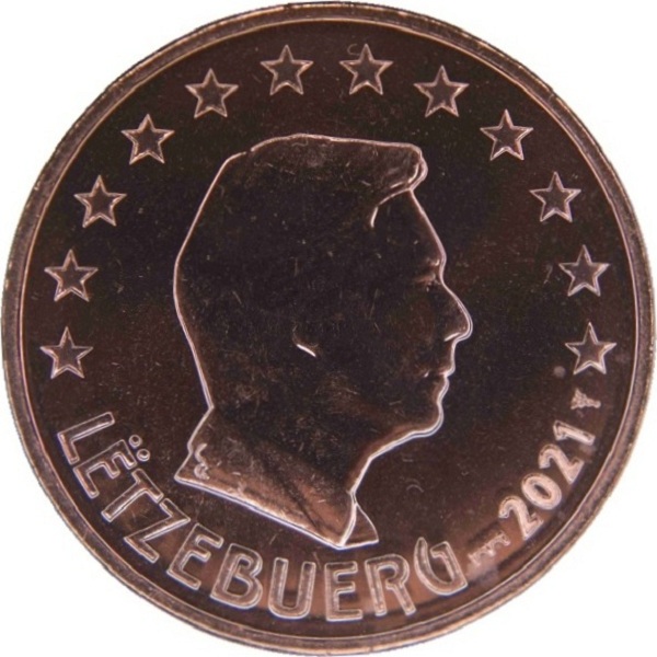 Люксембург 5 Евро цент (2021) MSB KM#