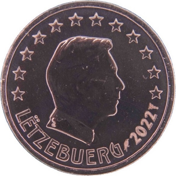 Люксембург 1 Евро цент (2022) KM#