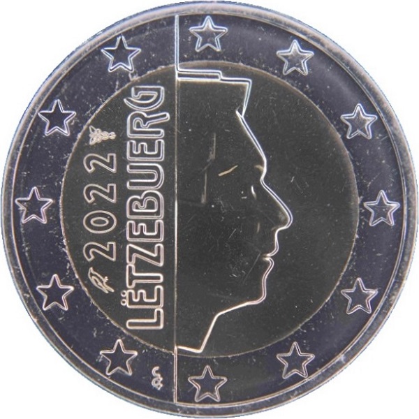 Люксембург 2 Евро (2022) KM#