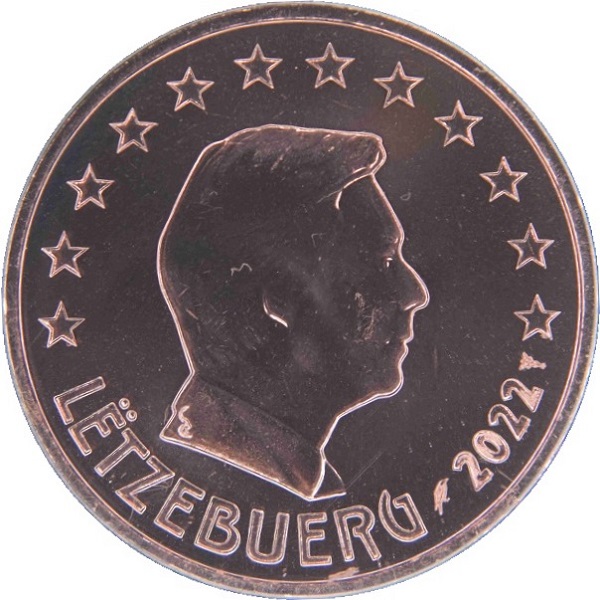 Люксембург 5 Евро цент (2022) KM#