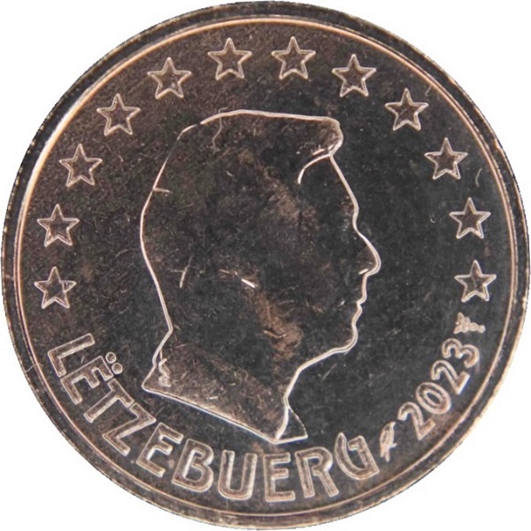 Люксембург 1 Евро цент (2023) KM#