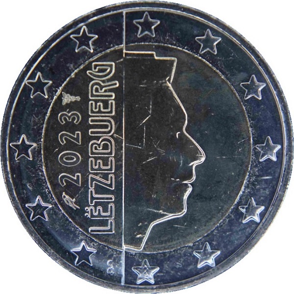 Люксембург 2 Евро (2023) KM#