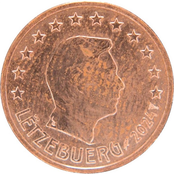 Люксембург 1 Евро цент (2024) KM#