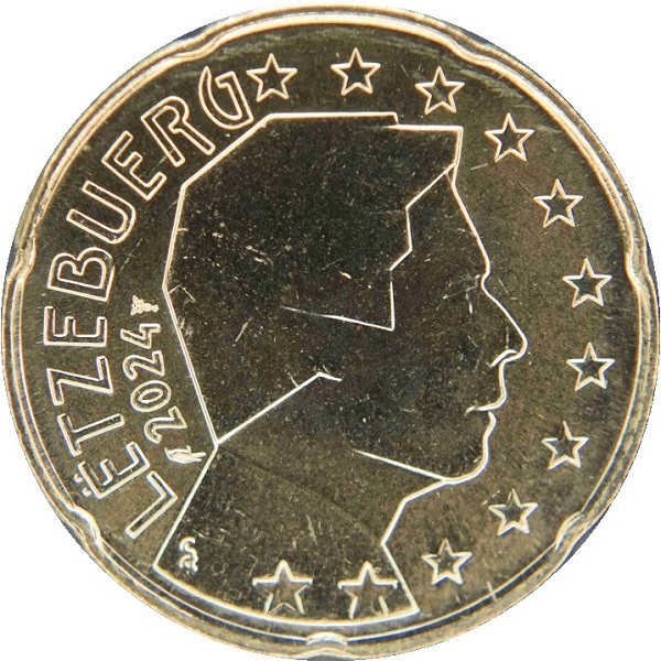 Люксембург 20 Евро цент (2024) KM#
