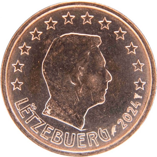 Люксембург 2 Евро цент (2024) KM#