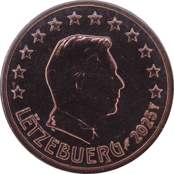 Люксембург 1 Евро цент (2025) KM#
