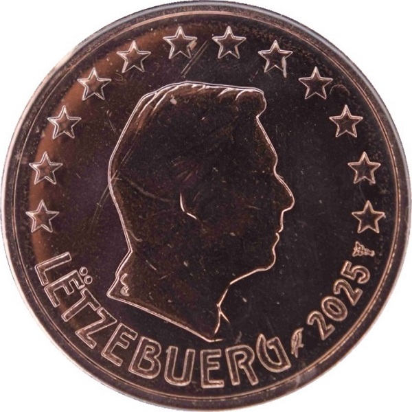 Люксембург 2 Евро цент (2025) KM#