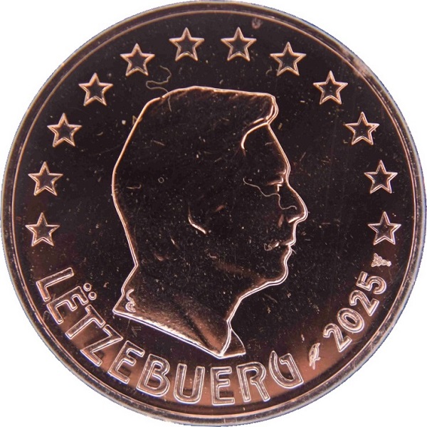 Люксембург 5 Евро цент (2025) KM#