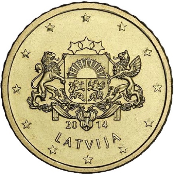 Латвия 50 Евро цент (2014) KM#