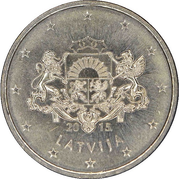 Латвия 50 Евро цент (2015) KM#