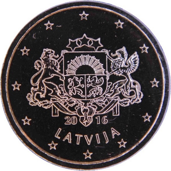 Латвия 10 Евро цент (2016) KM#
