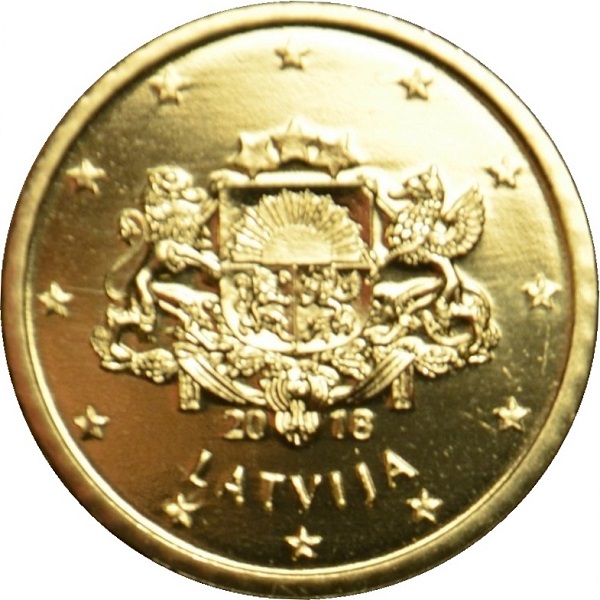 Латвия 50 Евро цент (2018) KM#
