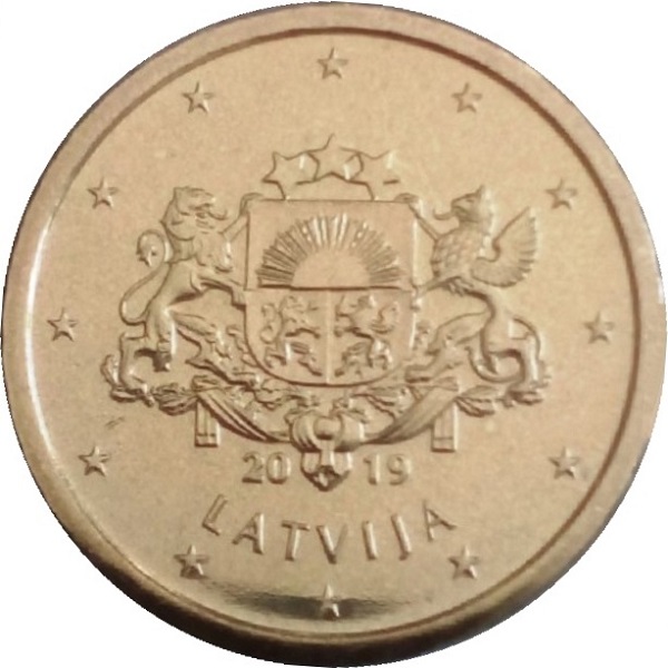 Латвия 10 Евро цент (2019) KM#