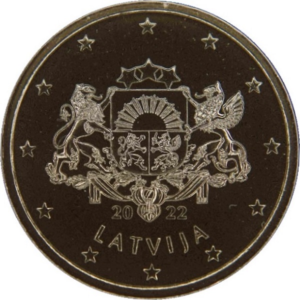 Латвия 50 Евро цент (2022) KM#