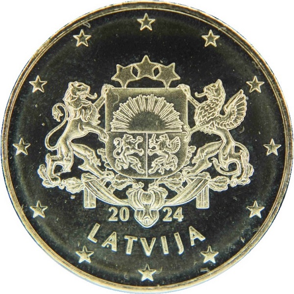 Латвия 10 Евроцент (2024) KM#