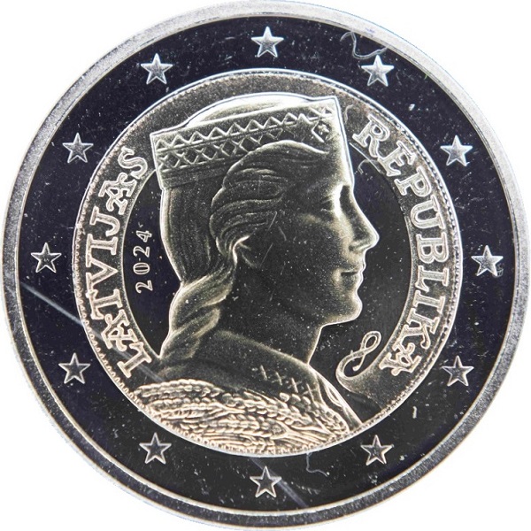 Латвия 2 Евро (2024) KM#