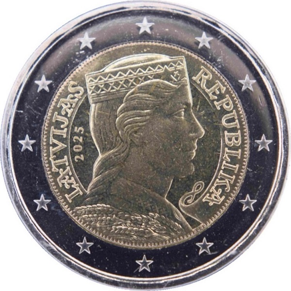 Латвия 2 Евро (2025) KM#