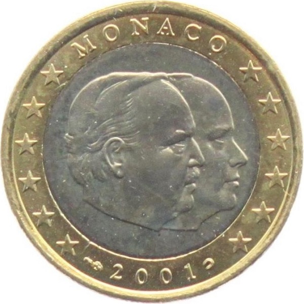 Monaco 1 Euro (2001) KM#