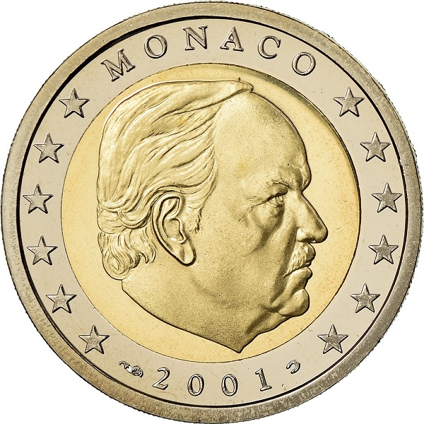 Монако 2 Евро (2001) KM#