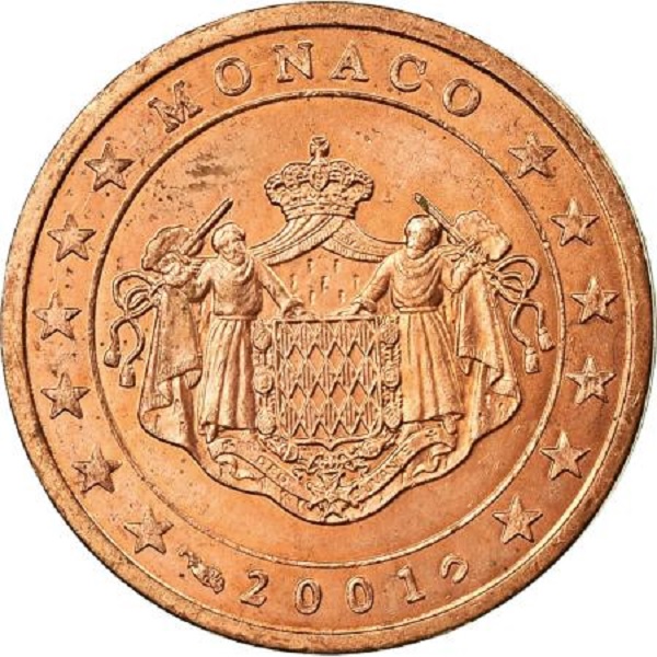 Монако 2 Евро цент (2001) KM#