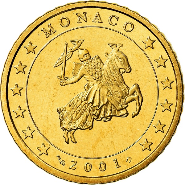 Monaco 50 Euro cent (2001) KM#