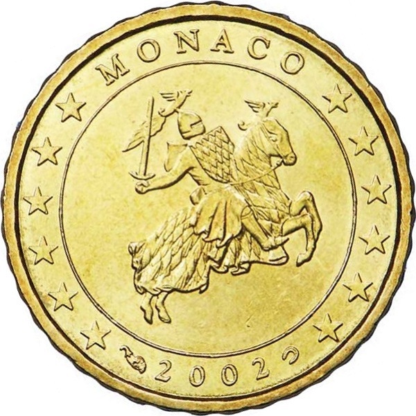 Монако 10 Евро цент (2002) KM#