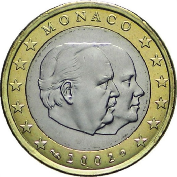 Монако 1 Евро (2002) KM#
