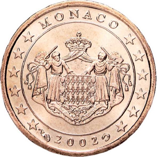 Монако 1 Евро цент (2002) KM#