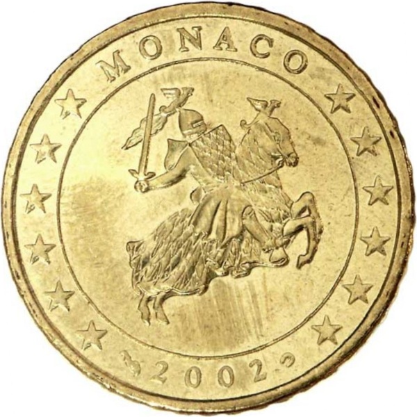 Монако 50 Евро цент (2002) KM#