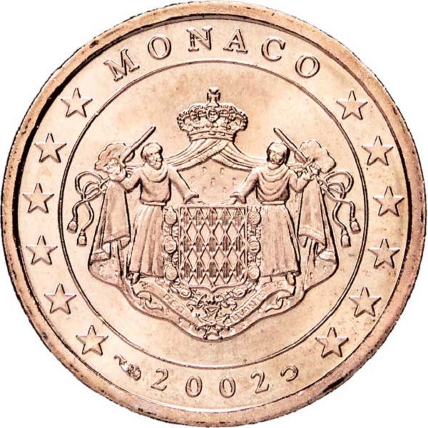 Монако 5 Евро цент (2002) KM#
