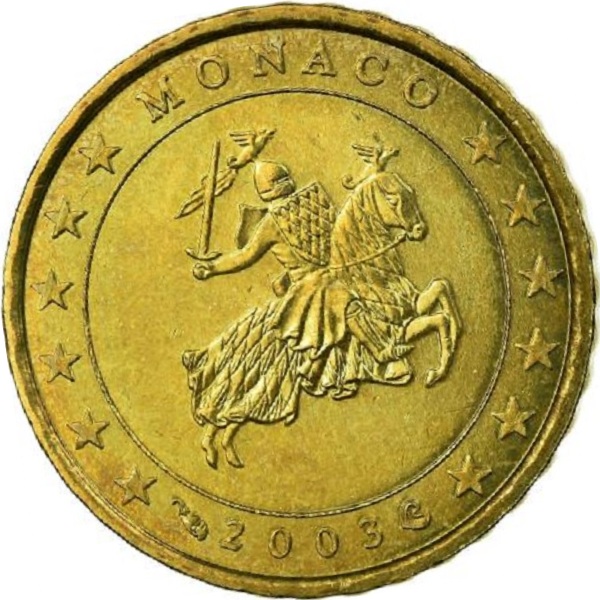 Монако 10 Евро цент (2003) KM#