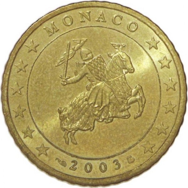 Монако 50 Евро цент (2003) KM#