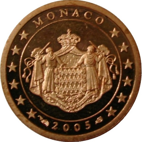 Monaco 1 Euro cent (2005) KM#