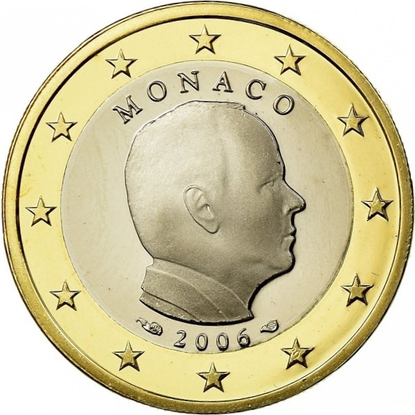 Монако 1 Евро (2006) KM#