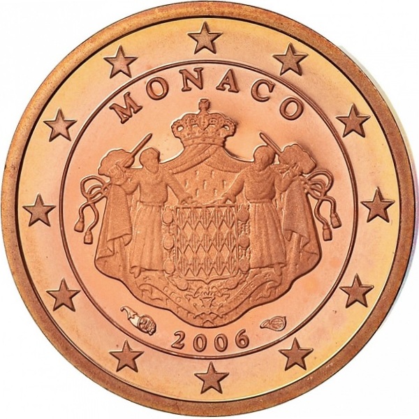 Монако 1 Евро цент (2006) KM#