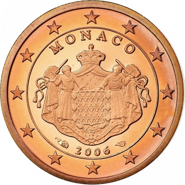 Монако 2 Евро цент (2006) KM#