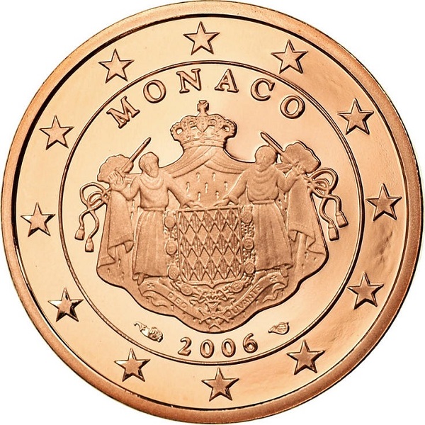 Монако 5 Евро цент (2006) KM#