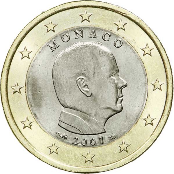 Монако 1 Евро (2007) KM#