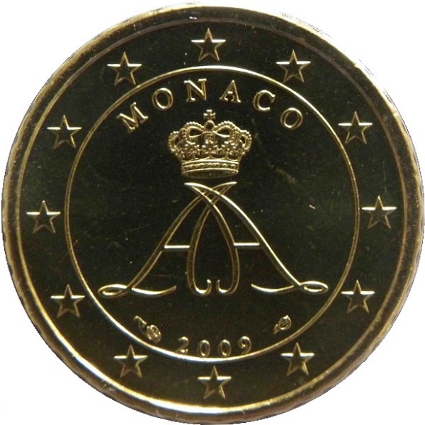 Монако 10 Евро цент (2009) KM#