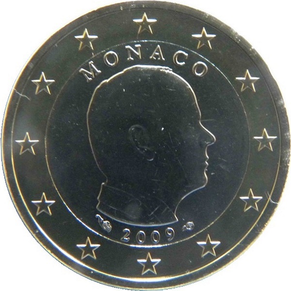 Монако 1 Евро (2009) KM#