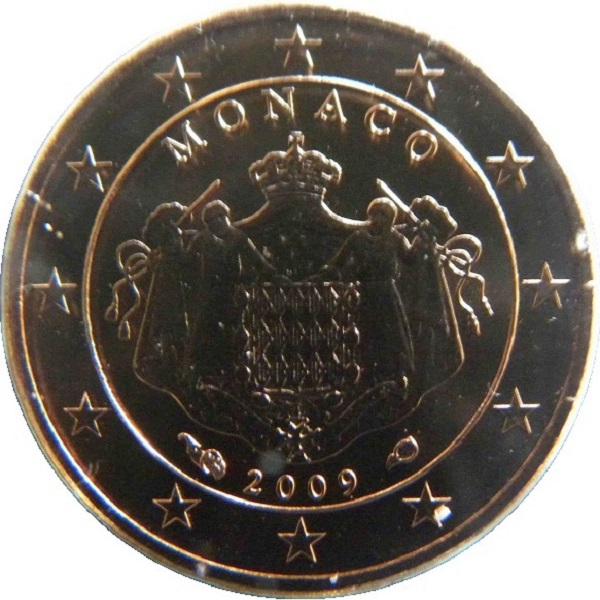 Монако 1 Евро цент (2009) KM#