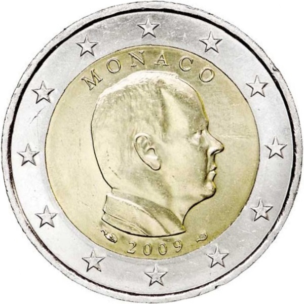 Монако 2 Евро (2009) KM#