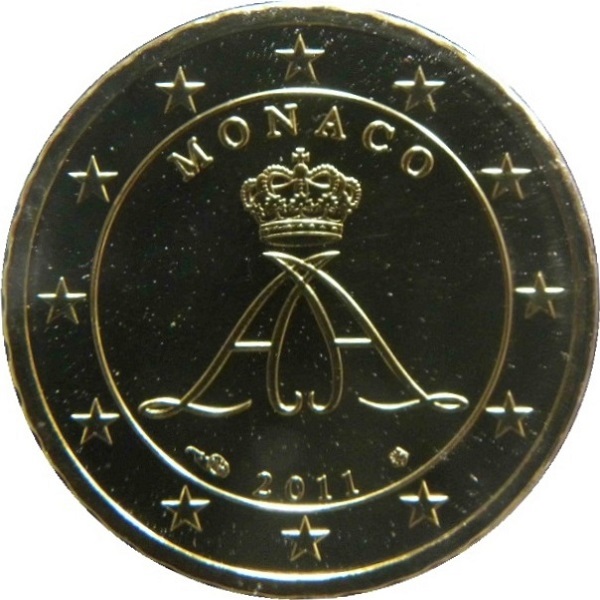 Монако 10 Евро цент (2011) KM#