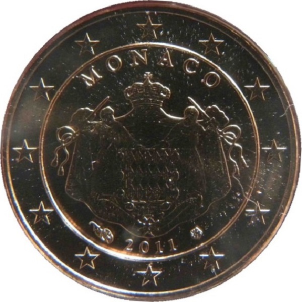 Монако 1 Евро цент (2011) KM#