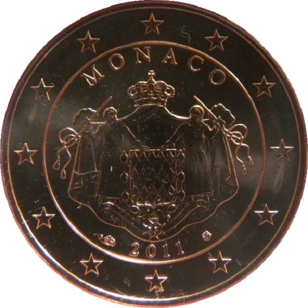 Монако 5 Евро цент (2011) KM#