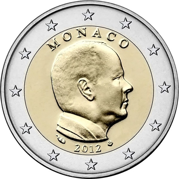 Monaco 2 Euro (2012) KM#